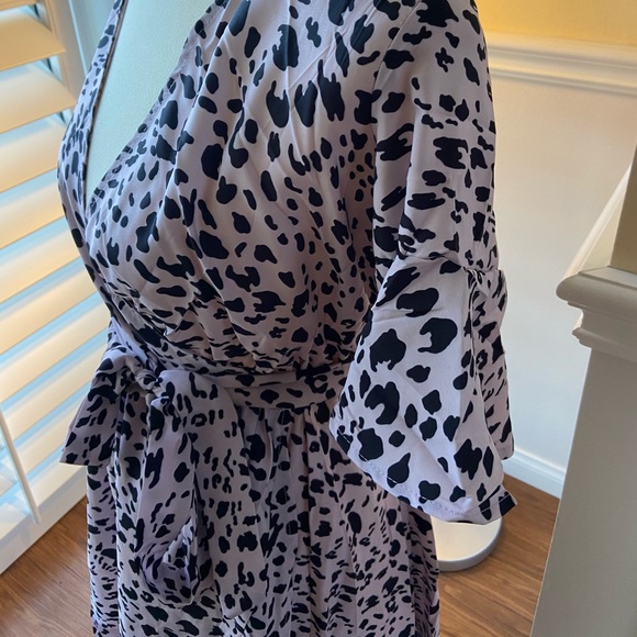 Gorgeous black-and-tan leopard print dresses NWT - Picture 7 of 8